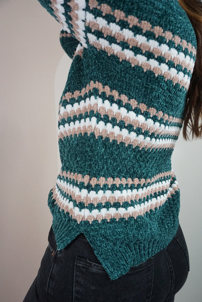 Green ZigZig Sweater